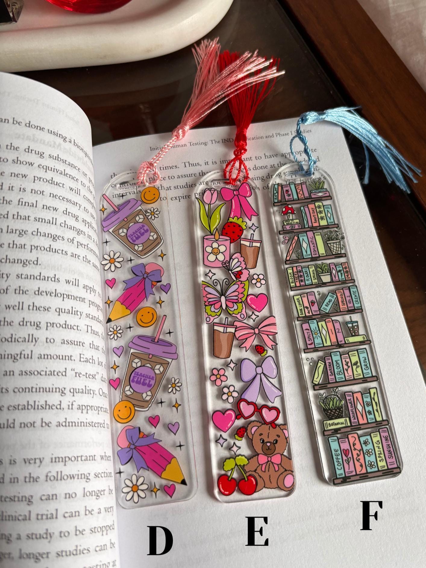 Acrylic Bookmarks