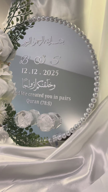 White Floral Ring tray