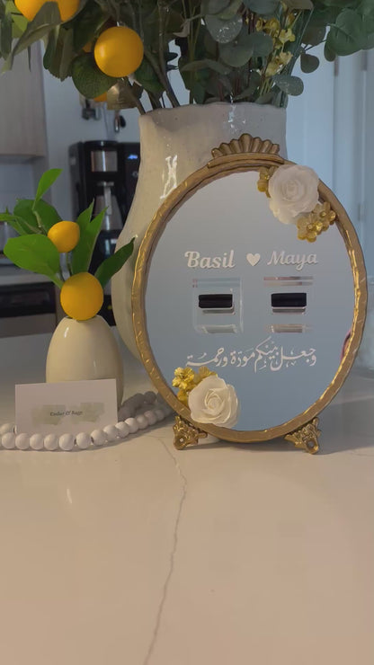 Gold Frame Ring Tray